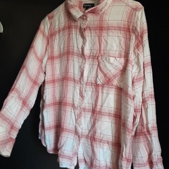 Large Pink Flannel - Picture 1 of 4